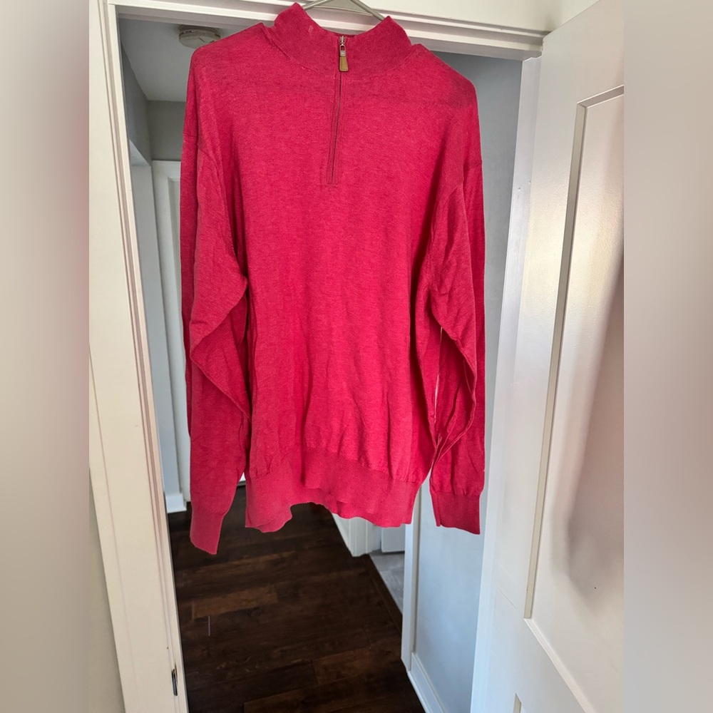Men’s Pink Peter Millar Sweater 2XL